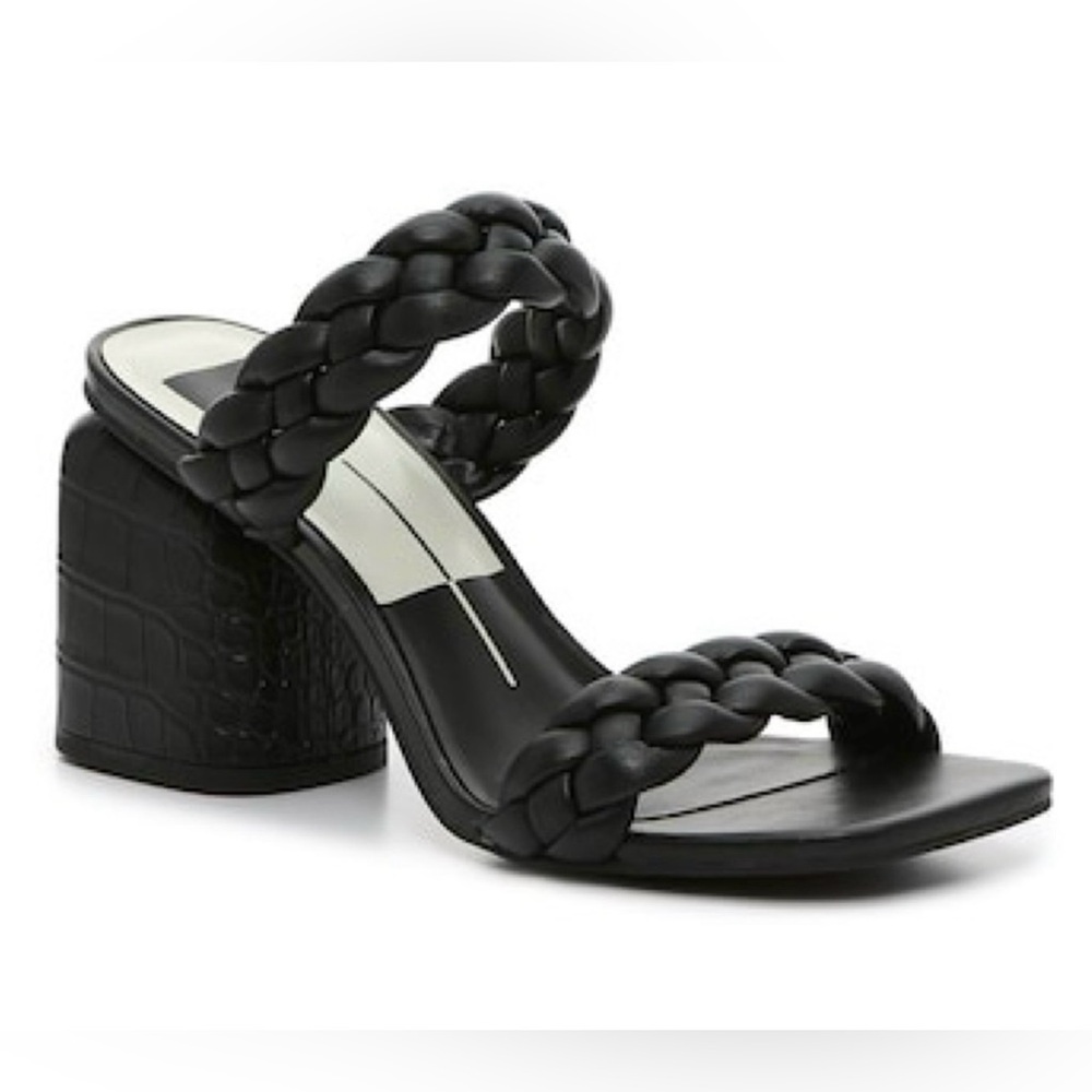 Dolce Vita Natie Woven Sandals New in Box Size 9 Black